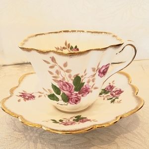 Vintage Rosina cup & saucer bone china